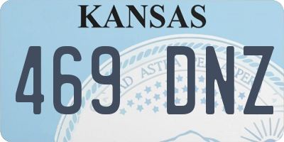 KS license plate 469DNZ
