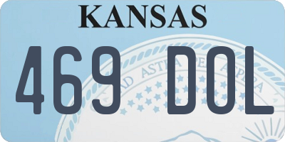 KS license plate 469DOL