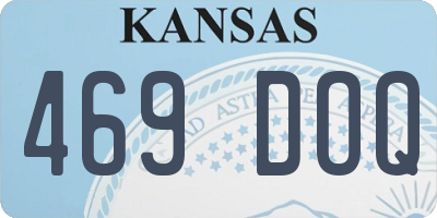 KS license plate 469DOQ
