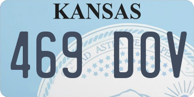 KS license plate 469DOV