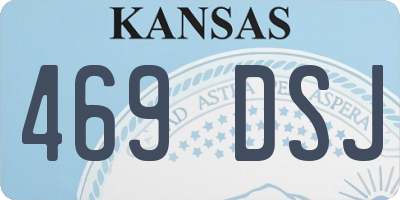 KS license plate 469DSJ