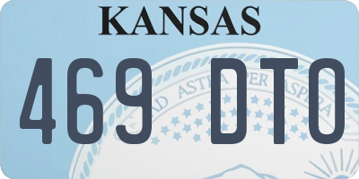 KS license plate 469DTO