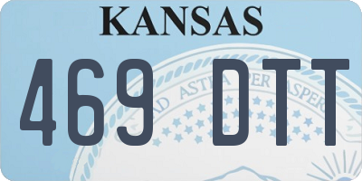 KS license plate 469DTT