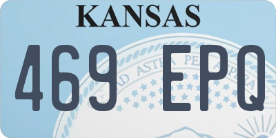 KS license plate 469EPQ