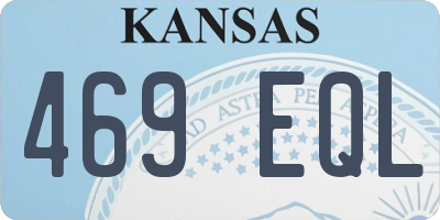 KS license plate 469EQL