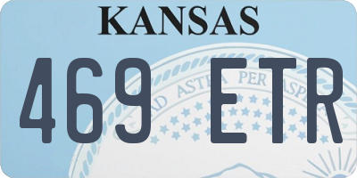 KS license plate 469ETR