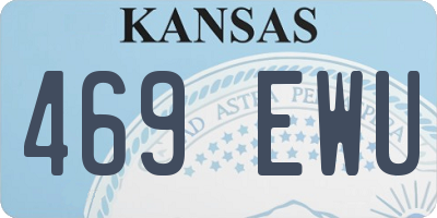 KS license plate 469EWU