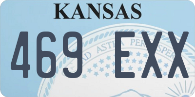 KS license plate 469EXX