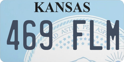 KS license plate 469FLM