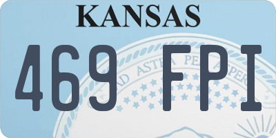 KS license plate 469FPI