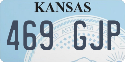 KS license plate 469GJP