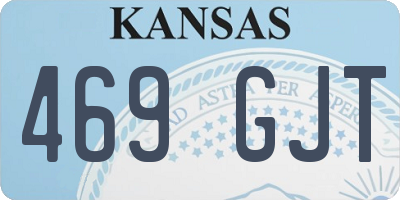 KS license plate 469GJT