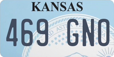 KS license plate 469GNO