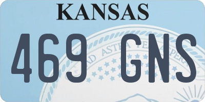 KS license plate 469GNS