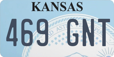 KS license plate 469GNT