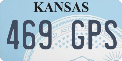 KS license plate 469GPS