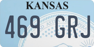 KS license plate 469GRJ