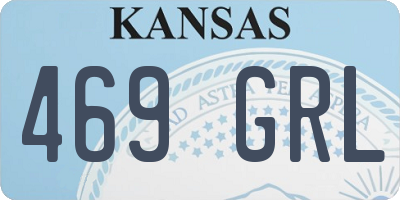 KS license plate 469GRL