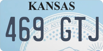 KS license plate 469GTJ