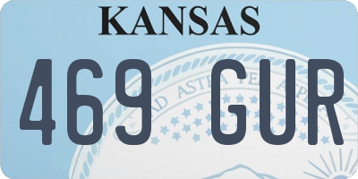 KS license plate 469GUR