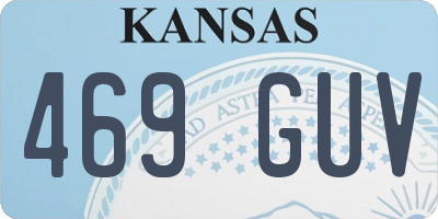 KS license plate 469GUV