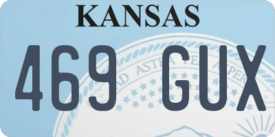KS license plate 469GUX