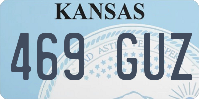 KS license plate 469GUZ