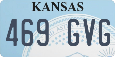 KS license plate 469GVG
