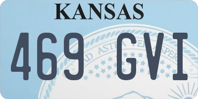 KS license plate 469GVI