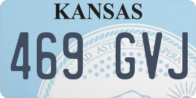 KS license plate 469GVJ