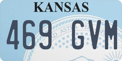 KS license plate 469GVM