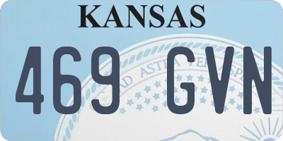 KS license plate 469GVN