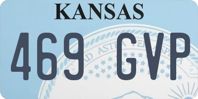 KS license plate 469GVP