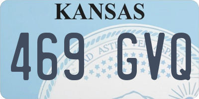 KS license plate 469GVQ