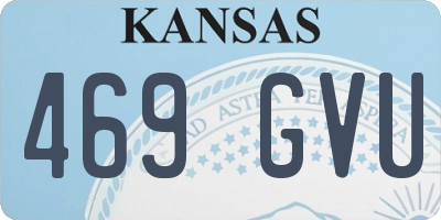 KS license plate 469GVU