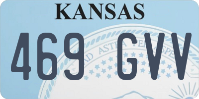 KS license plate 469GVV