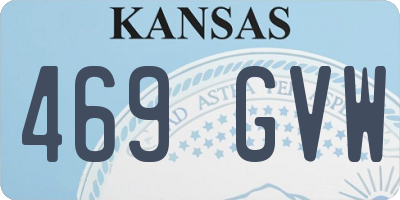 KS license plate 469GVW