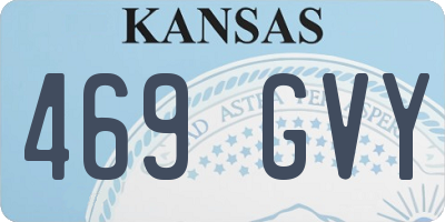 KS license plate 469GVY