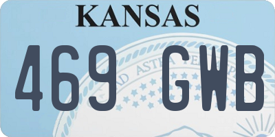 KS license plate 469GWB