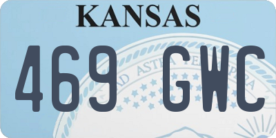 KS license plate 469GWC