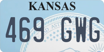 KS license plate 469GWG