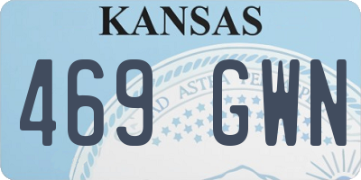KS license plate 469GWN