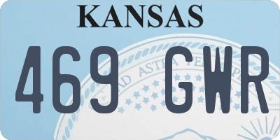KS license plate 469GWR