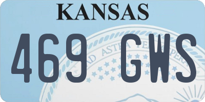 KS license plate 469GWS