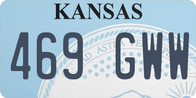 KS license plate 469GWW