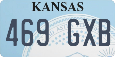 KS license plate 469GXB