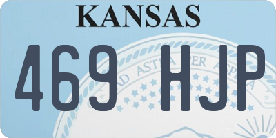 KS license plate 469HJP