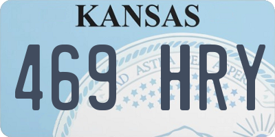 KS license plate 469HRY
