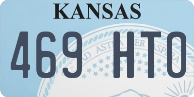 KS license plate 469HTO
