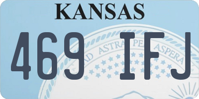 KS license plate 469IFJ